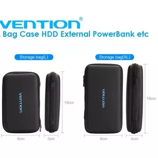 Vention Bag/Hard Case Multi Fungsi Case Hdd External Power Bank Kabel USB