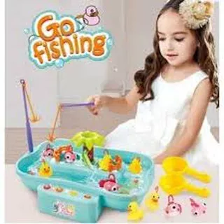 Mainan Fishing Game Kolam Pancing Ikan - Kolam Ikan Anak Serbaguna - MSJ TOYS