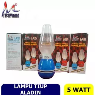 Lentera Tiup Aladin Mitsuyama MS-1007 Lampu Emergency LED 5 Watt Unik