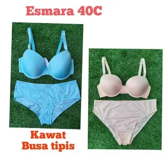 Set bra panty 38d 40c Esmara kawat busa tipis