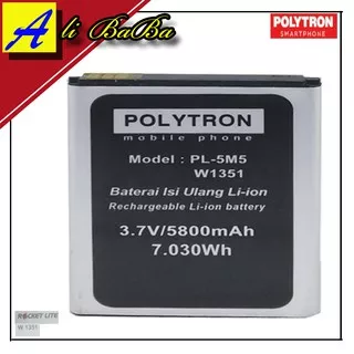 Baterai Handphone Polytron Rocket Lite 3.5 W1351 PL-5M5 Double Power Polytron Batre HP Polytron