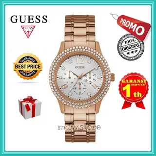 Guess Bedazzle Quartz Crystal Dial Ladies Watch Type W1097L3 Jam Tangan Wanita Guess