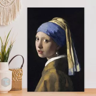 Poster Hiasan Dinding Lukisan Repro Gadis dengan Anting Johannes Vermeer Wall Decor