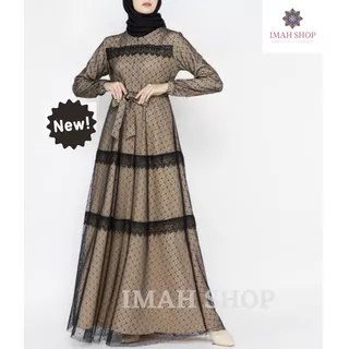 New Abaya Busui Gamis Maxi Dress Arab Saudi Bordir Zephy Turki Haji Umroh Dubai Turkey 681