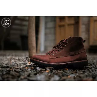 Zapato Footwear Icon Darkbrown - Sepatu Kulit Boots Pria