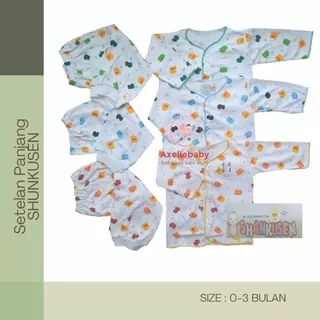 Setelan Baju Bayi Lengan Panjang SHANKUSEN 3 Pcs
