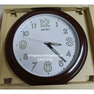 Seiko JAM DINDING Lumibrite Japan QXA721B QXA721 Brown ORIGINAL GARANSI RESMI 1 TAHUN