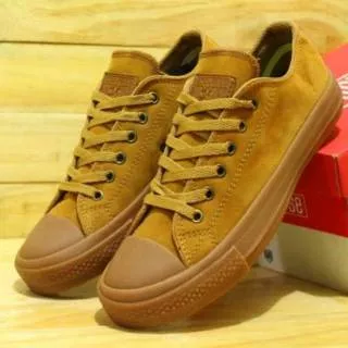 OBRAL SEPATU CONVERSE SUEDE LOW COKLAT TAN 38-43 MADE IN VIETNAM