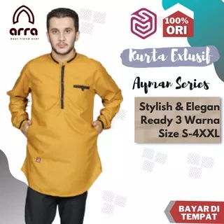 Baju Koko Kurta Pakistan Pria Dewasa Original Arra Ayman Baju Koko Lengan Panjang Baju Muslim Pria Koko Rabbani Pria Kemko Pria Atasan Muslim Pria Koko Nibras