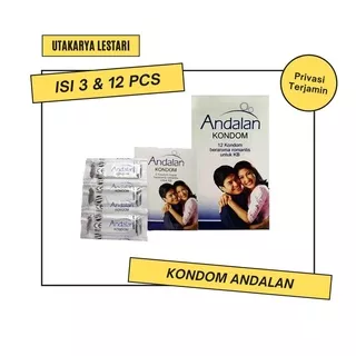 Kondom Andalan Isi 3 & 12 pcs / Alat Kontrasepsi / Kondom Andalan Berulir