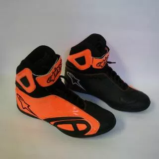 Sepatu drag alpinestar kpro hitam orange/ sepatu touring