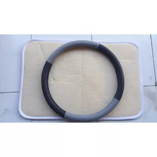 Cover Steer Sarung Stir Setir Mobil  Warna hitam abu