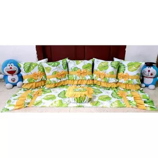 sarung bantal kursi model rumbai susun