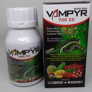 Insektisida Vampyr 700EC pembasmi ulat tanaman kubis,bawang merah,sawi dll (200ml)