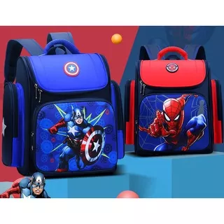 TAS ANAK SUPERHERO IMPORT ASLI/TAS IMPORT HERO SPIDERMAN CAPTAIN SAKU SAMPING/TAS ANAK SEKOLAH TK SD SPIDERMAN CAPTAIN/TAS ANAK SPIDERMAN/TAS ANAK COWOK/TAS ANAK LAKI LAKI/TAS SEKOLAH MODEL TERBARU KEKINIAN/TAS SEKOLAH SD SMP/TAS SMP/TAS