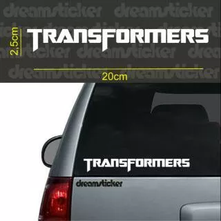 Sticker Stiker Mobil Transformer