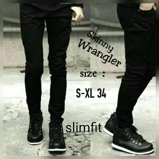 Celana Jeans Wrangler Skinny Hitam