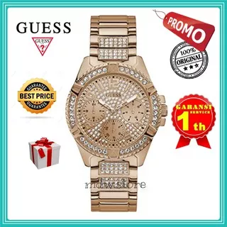 Guess Bedazzle Quartz Crystal Watch Type W1156L3 Jam Tangan Wanita