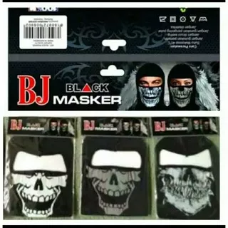 Masker Ninja Sablon Tengkorak Full Face/ Masker Pelindung Kepala dan Wajah Masker Mo