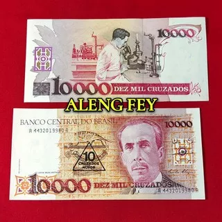uang asing Brazil 10.000 Cruzados Brasil