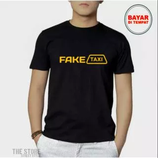 BAJU KAOS FAKE TAXI CLOTHING COWOK CEWEK