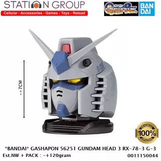 BANDAI 56251 GASHAPON GUNDAM HEAD 3 RX-78-3 G-3 - ACTION FIGURE