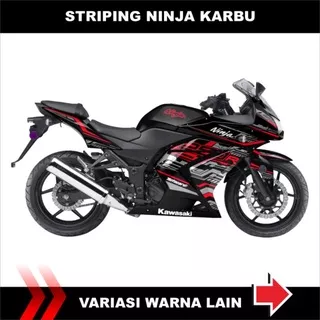 DECAL STRIPING STIKER KAWASAKI NINJA 250 KARBU / STIKER SEMI FULL NINBU