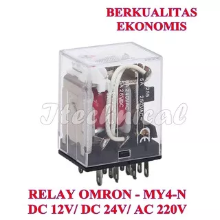 RELAY MY4 12V OMRON / RELAY MY4N 24V OMRON / RELAY MY4-N 220V 14 PIN