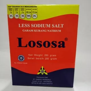 Garam Lososa 250gr - Garam Rendah Natrium - Garam Sehat