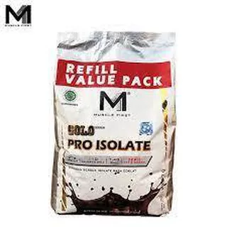 PRO ISOLATE REFILL MUSCLE FIRST 5 LBS COKLAT ORIGINAL 2700 GR REE SHAKER ORIGINAL 27 GR PROTEIN