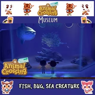Statue Art Painting Fish Bug Sea Animal Crossing New Horizon ACNH Item DIY Bells NMT