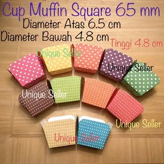 [100 pcs] Eight Bruder Muffin Cup Kotak 65 mm / Cupcake Case Kotak / Cup Eight Bruder 65 mm / Muffin Cup 6.5 cm / Muffin Cake Case 65 mm / Cup Cake Case Kotak 6,5 cm