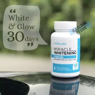 Kapsul Pemutih Badan Alami - Miracle Whitening Capsule w/ Glutathione, Collagen & Vit C