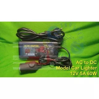 TP 5A AC To DC Adaptor Converter COLOKAN Rokok LIGHTER MOBIL Premium