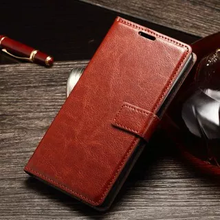 FLIP COVER WALLET Sony Xperia C5 Ultra M2 M4 Aqua leather case casing premium kulit