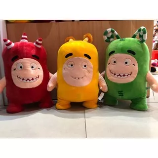 new.! Oddbods Kartun Gelembung Pogo Zee Jeff Sekering Licin Mainan Mewah Boneka Boneka Lucu untuk Hadiah Ulang Tahun Anak ORIGINAL Boneka oddbods jumbo berdiri berkualitas 35 cm