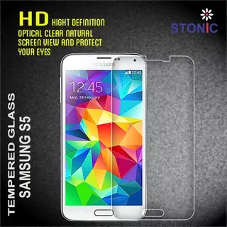Tempered Glass Stonic Samsung Galaxy S5 Anti Gores Pelindung Layar Handphone