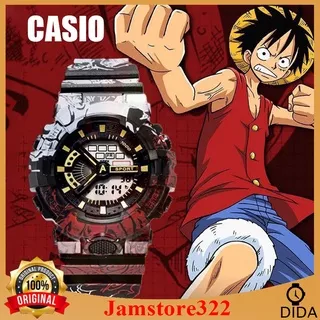 Casio Jam Tangan Pria  Digital G-Shock Watch Elektronik Anak-anak Kartun Anime Jepang One Piece Dragon Ball Olahraga LED Jam Tangan