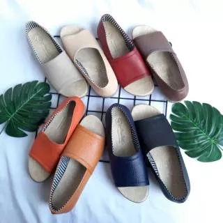 Sepatu sandal kulit garut /sepatu papirut /sepatu kulit/sepatu  kulit sapi /sepatu kulit merah