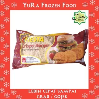 FIESTA Crispy Burger Ayam 360gr Isi 6