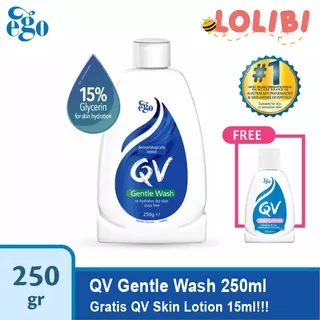 QV Gentle Wash 250gr Free sample qv skin lotion