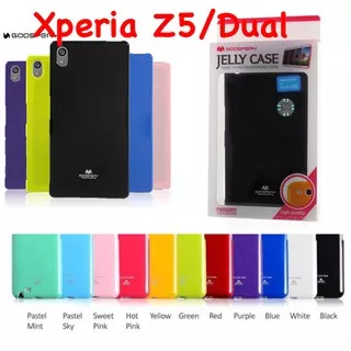 Xperia Z5 Original Mercury Goospery Jelly Glitter Case Sony Xperia Z 5 E6603