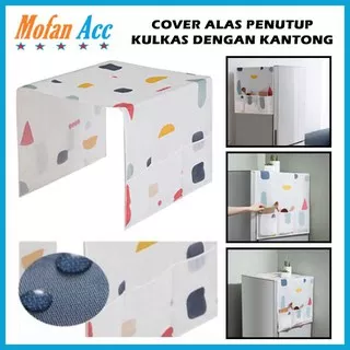 Refrigerator Cover Penutup Atas Kulkas Kantong Pouch Alas Mesin Cuci Taplak Meja Anti Debu Air Dust