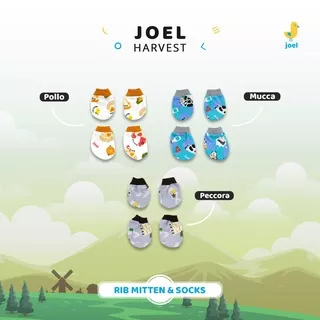 Sarung Tangan Kaki Bayi Rib - Joel Harvest Rib Mitten & Socks