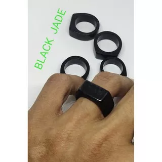 cincin batu alam.black jade aceh