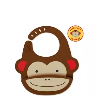 Skip Hop Zoo Silicone Bib Monkey