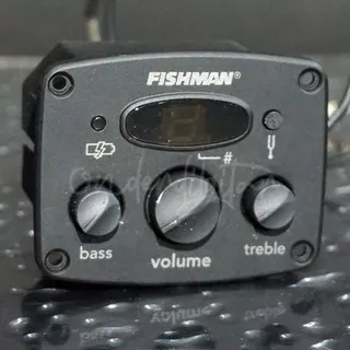 Fishman Isys Mini Preamp EQ Equilizer Gitar Akustik Tuner
