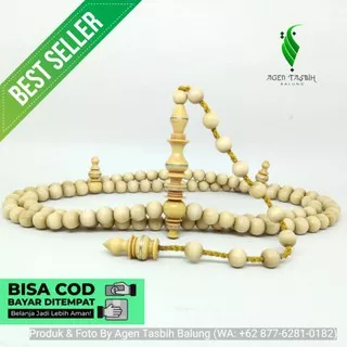 Tasbih Muslim Kayu Kemuning Gading Super!!! 8mm ORIGINAL!!