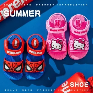 Sepatu Sandal Sofia Spiderman Captain | Slipper Anak Superhero