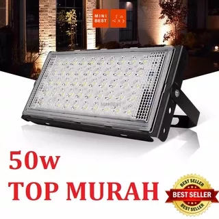 LAMPU SOROT / TEMBAK LED SLIM 50 WATT / 50W RGB LED FLOODLIGHT50 WATT AC 220V kap sorot 7072 (mb555)